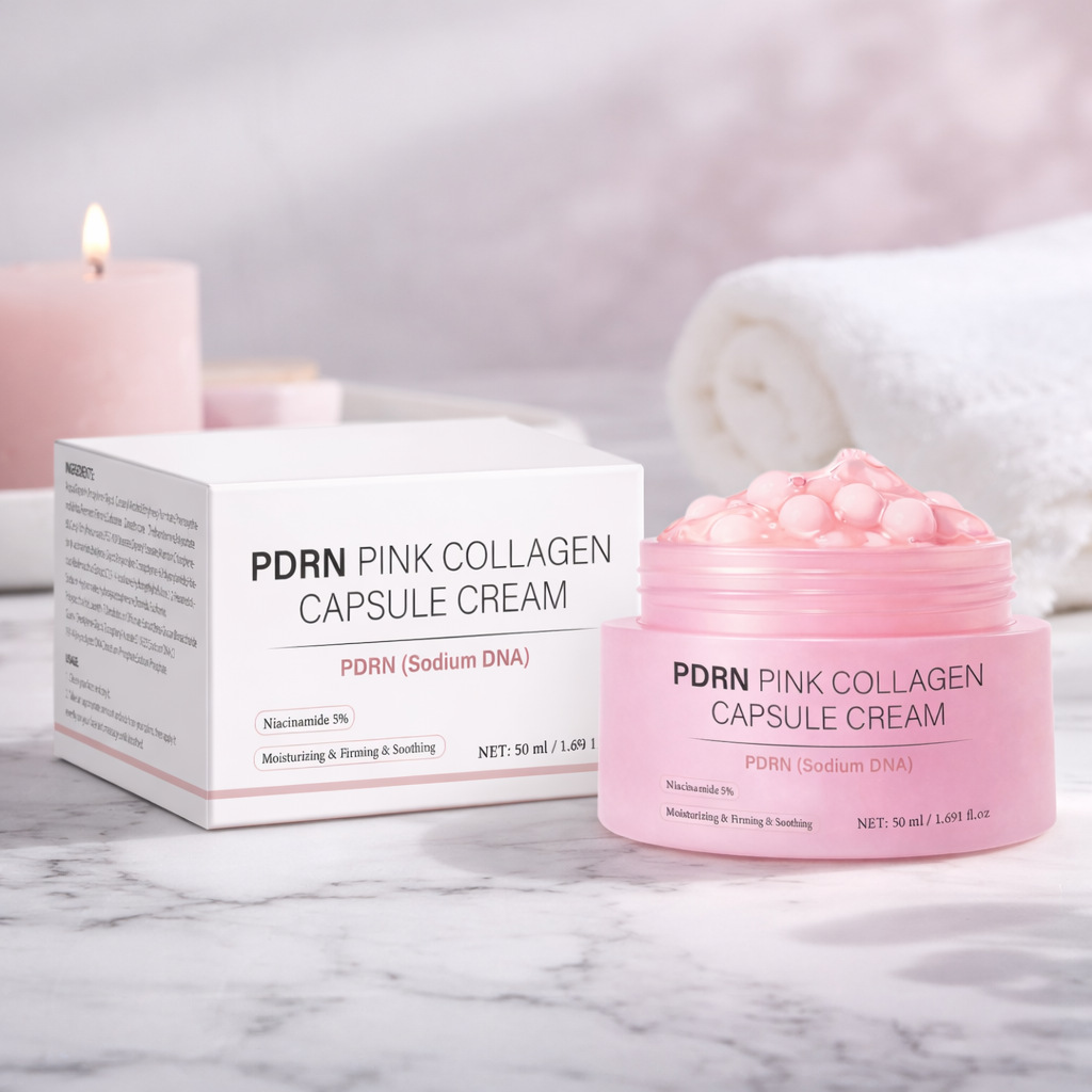 Skincare Glowing - 50 ml Kollagen-Kapselcreme für das Gesicht,