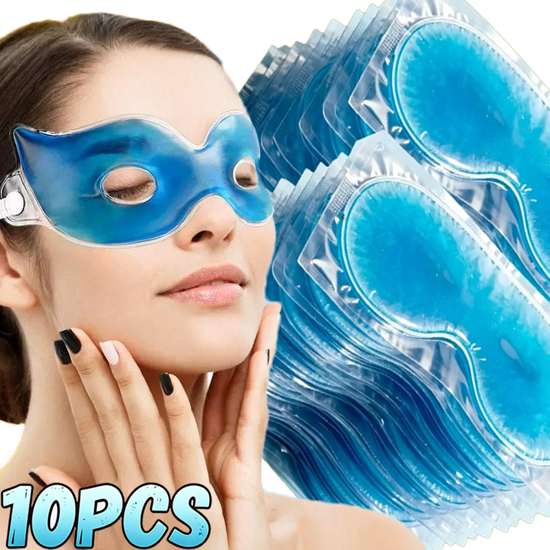Skincare China - 1/10 Stück Sommer-Gel-Kühlmaske für die Augen,