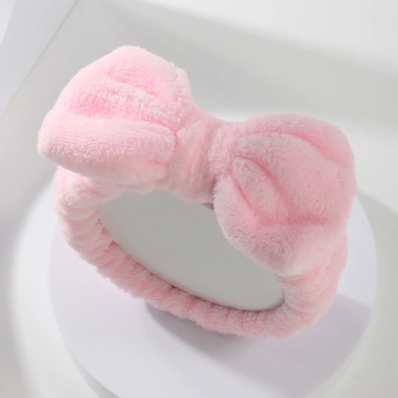 Cleanser Face - Schleifen-Stirnband-Armband-Set, Handtuch, elastisch, weich, Waschen, Gesicht,
