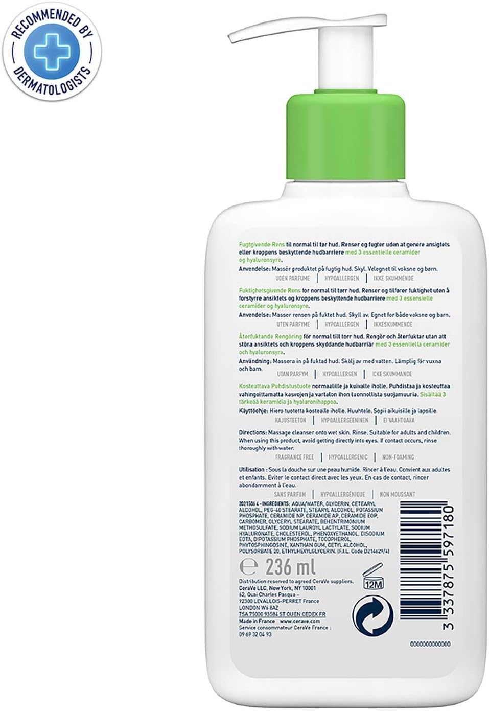 CeraVe Feuchtigkeitsspendende  – Cleanser Face Bewertung und Preis