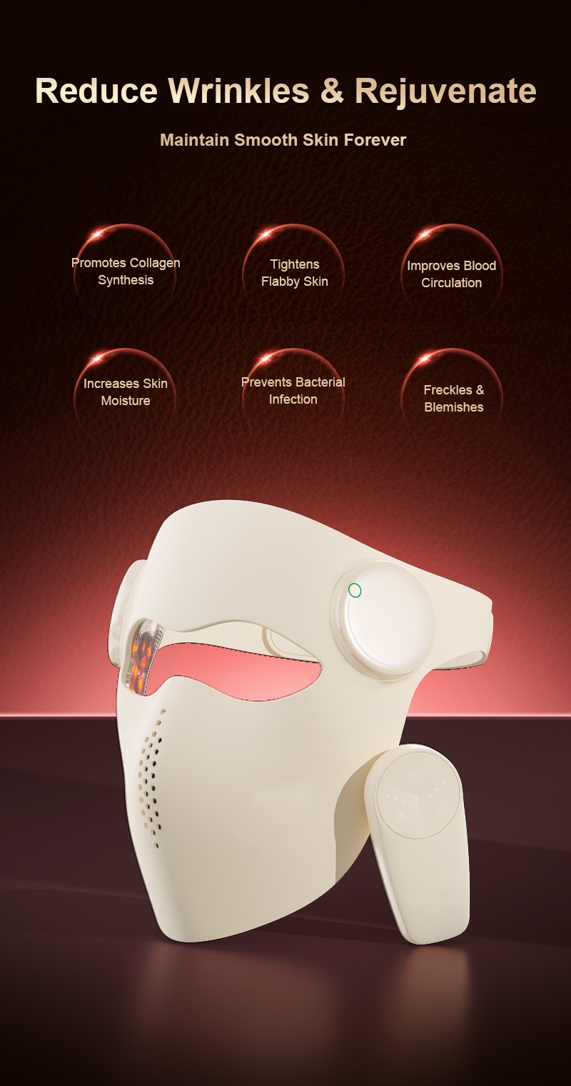 Professionelle Silikon-LED-Rot – Face Mask Skincare Bewertung und Preis