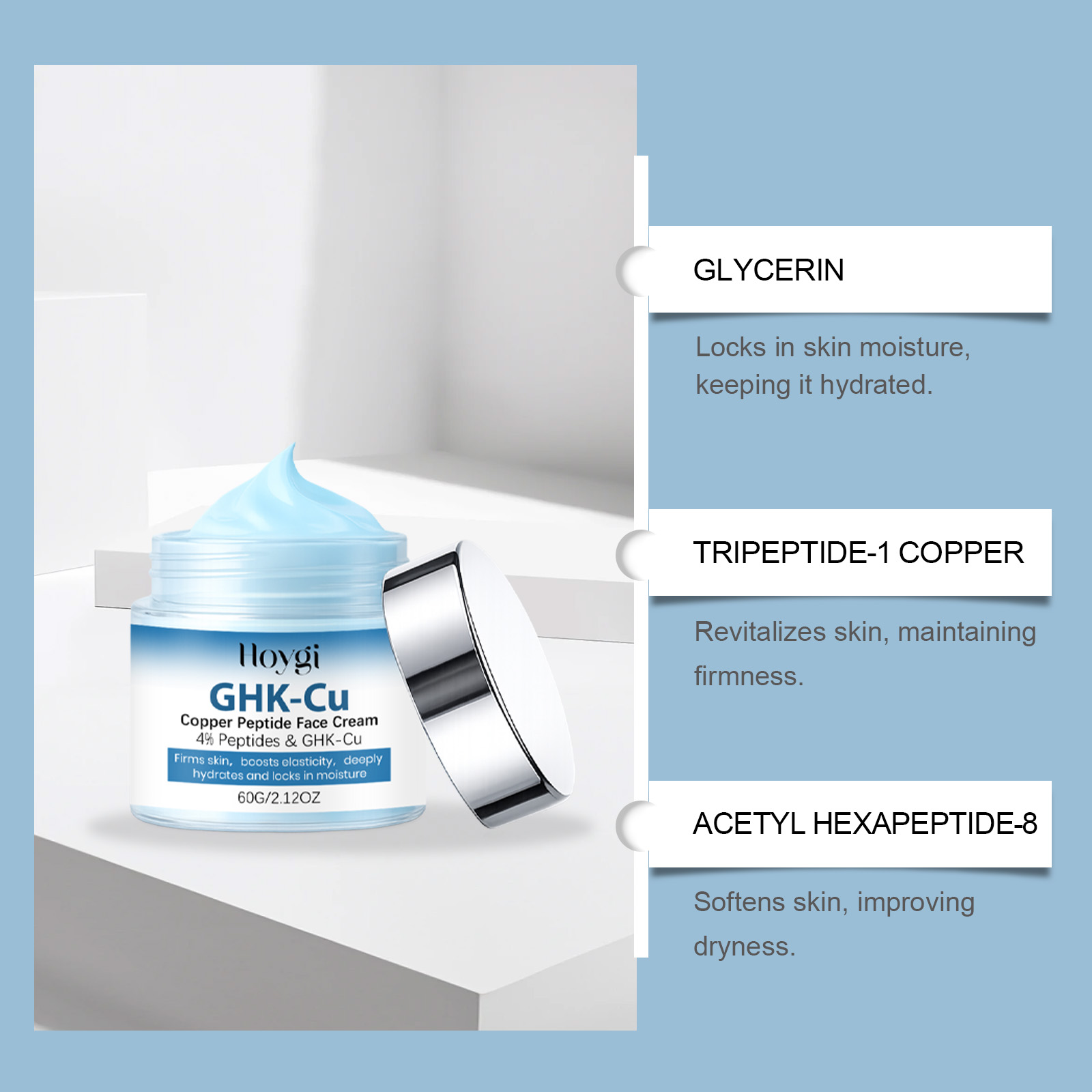 GHK-Cu Kupferpeptid Hautpflege – Skincare Glowing Bewertung und Preis