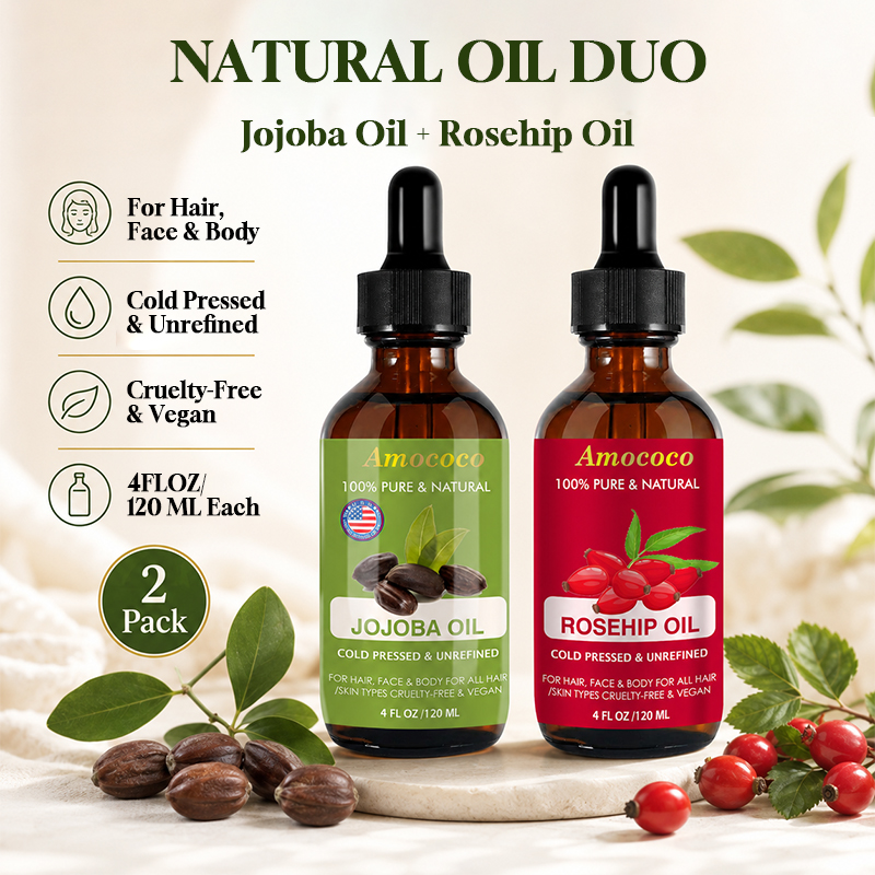 Amococo 2 Stück Jojobaöl und H – Face Oil Rosehip Bewertung und Preis
