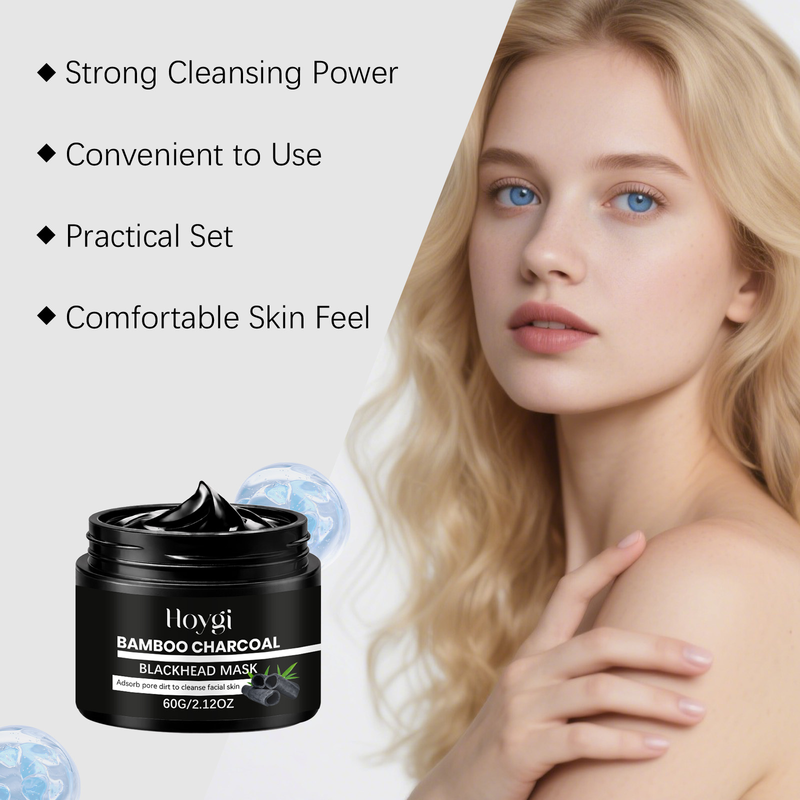 Bambuskohle-Mitesser-Maske zum – Face Mask Skincare Bewertung und Preis