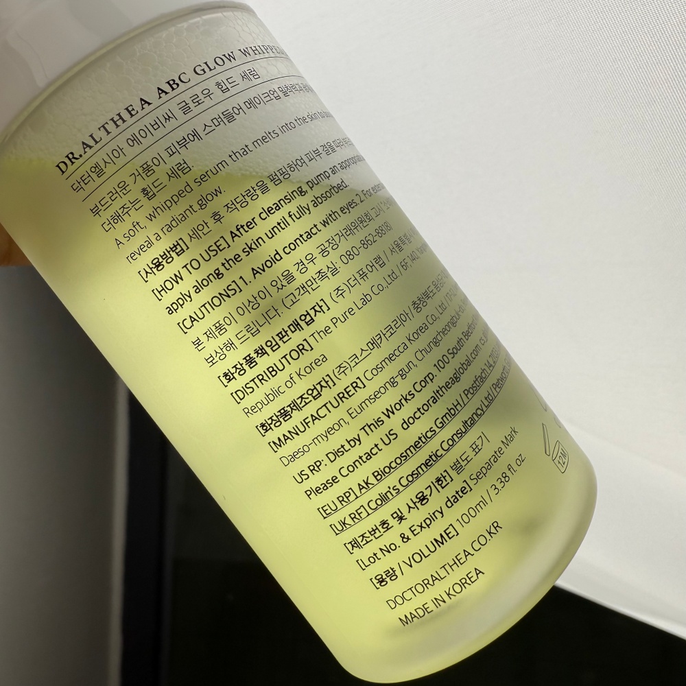 Dr.Althea ABC Glow Whipped Ser – Skincare Glowing Bewertung und Preis